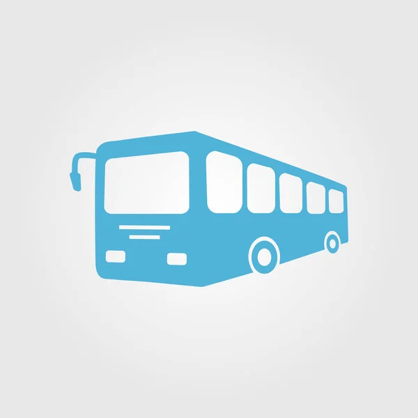 Buszjel Ikon Tömegközlekedés Szimbóluma Absztrakt Szín Illusztráció — Stock Vector