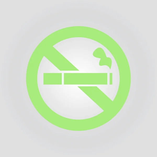 Rauchen Aufhören Vektorillustration Filterzigarette Symbol Für Öffentliche Plätze — Stockvektor