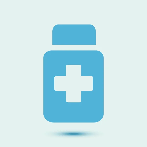 Drugs Sign Icon Pack Pills Flat Design Style — Stock Vector