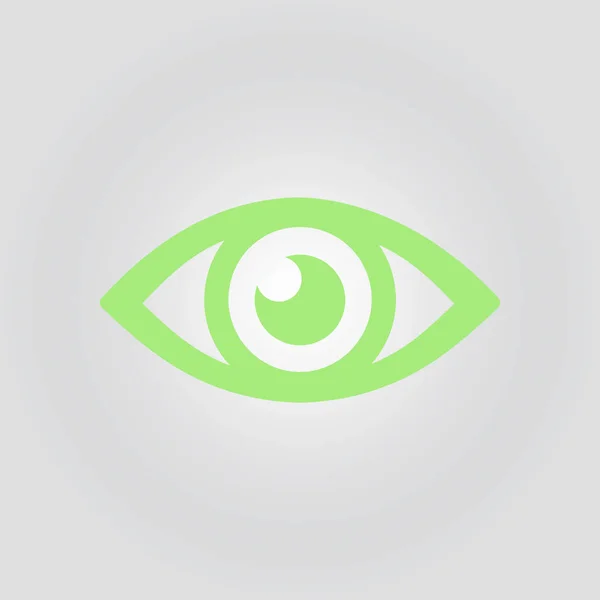 Icono Del Ojo Estilo Diseño Plano — Vector de stock