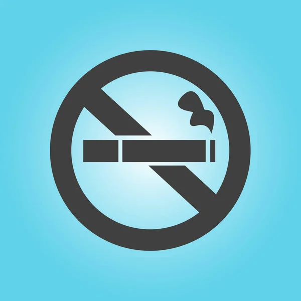 Rauchen Aufhören Vektorillustration Filterzigarette Symbol Für Öffentliche Plätze — Stockvektor