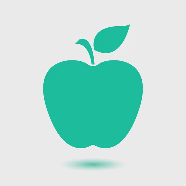 Icône Apple Illustration Vectorielle Couleur — Image vectorielle