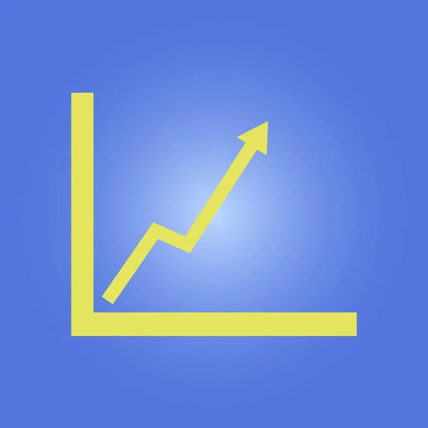 Ícone Gráfico Gráfico Símbolo Diagrama Ilustração Vetorial Cores —  Vetores de Stock