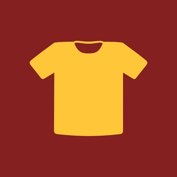 Shirt Teken Pictogram Kleding Symbool Platte Ontwerpstijl — Stockvector