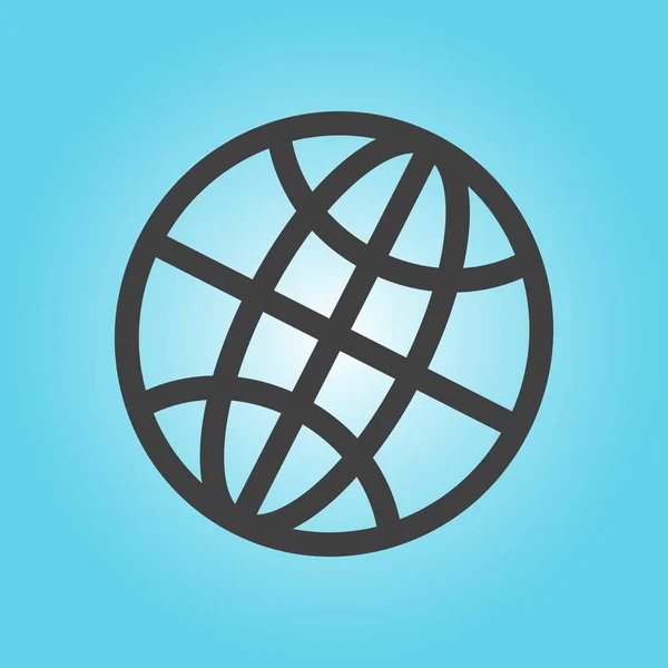 Symbol För Global Nätverksikon — Stock vektor