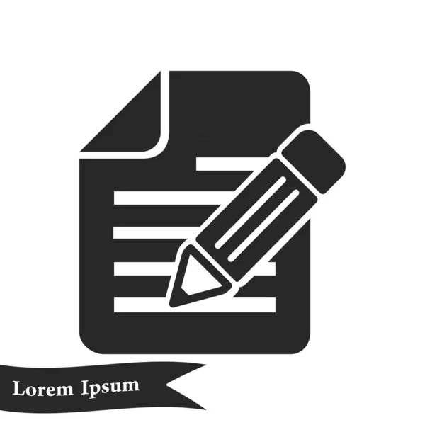 Signo de documento . — Vector de stock