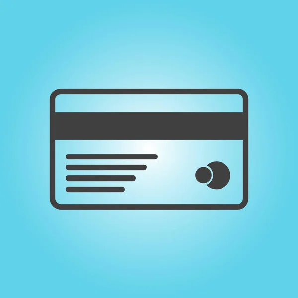 Σύμβολο Πιστωτικής Κάρτας Διανύσματος Εικόνα Διανυσματικού Φορέα Στυλ Σχεδιασμού — Διανυσματικό Αρχείο