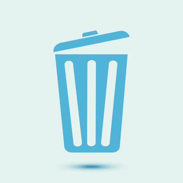 Symbole de signe poubelle . — Image vectorielle