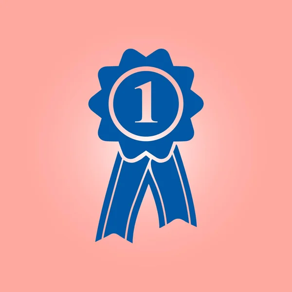 Κονκάρδα Κορδέλες Εικονίδιο Βραβείο Rosette Κορδέλα Simbol — Διανυσματικό Αρχείο