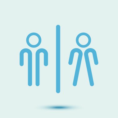 Tuvalet işareti simgesi.