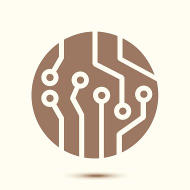 Mikroçip işareti simgesi.