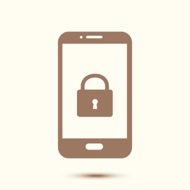 Akıllı telefon soyut simgesi. Renk soyut vektör illüstrasyon