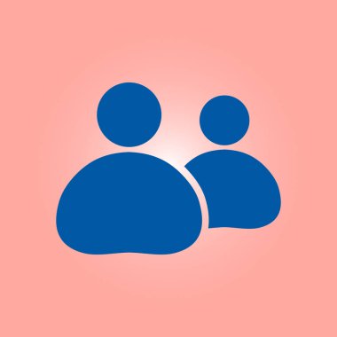 Soyut sosyal işaret simgesi. Düz vektör çizimi