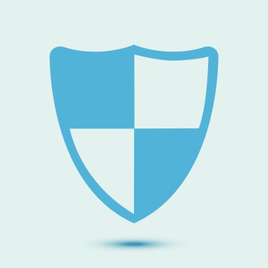 Renk Kalkanı vektör simgesi. Koruma konsepti. 