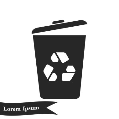 Çöp işareti simgesi.