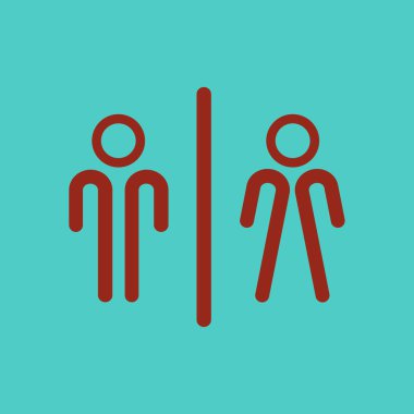 Tuvalet işareti simgesi.