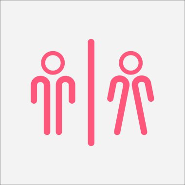 Tuvalet işareti simgesi.