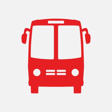 otobüs işareti simgesi. toplu taşıma sembolü.