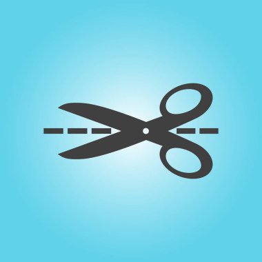 Makas işareti simgesi.