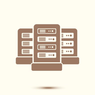 Ağ sunucuları soyut renk vektör illüstrasyon