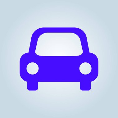 Araba simgesi. Renk vektör illüstrasyonu