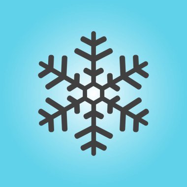 Kar tanesi simgesi. Yılbaşı dekorasyonu. 