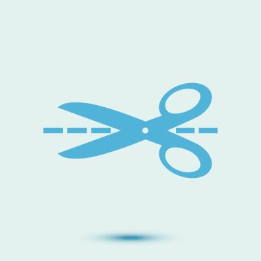 Makas işareti simgesi.