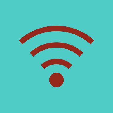 Wifi Sembolü. Vektör kablosuz ağ simgesi 