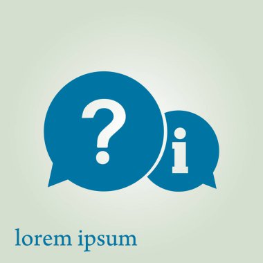 Soru işareti simgesi simgesi.