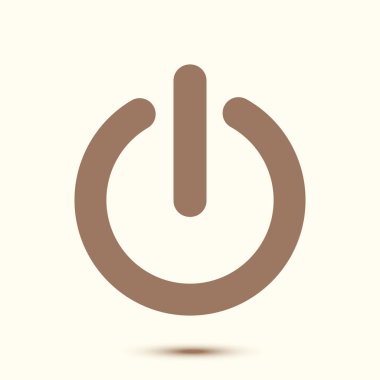 Güç işareti simgesi. Vektör çizim