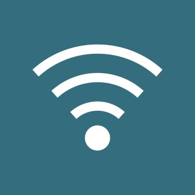 Wifi Sembolü. Vektör kablosuz ağ simgesi 