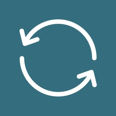 Ciircular ok işareti simge vektör. Düz tasarım stili.