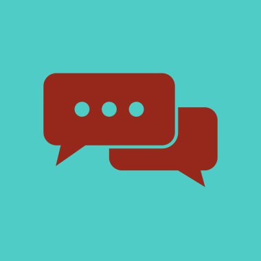 Geneli düz tasarım simgesi bubbles 