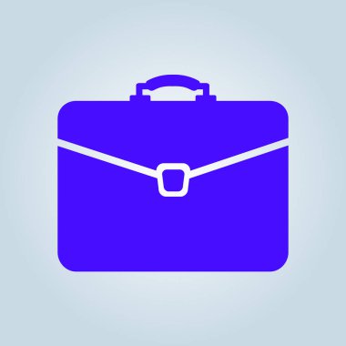Soyut evrak çantası simgesi, vektör illüstrasyon. Düz tasarım stili. 