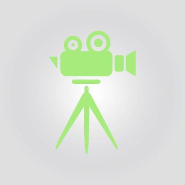 Soyut kamera vektör simgesi.  