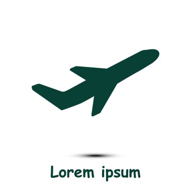 Uçak işareti simgesi.