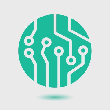 Mikroçip işareti simgesi.