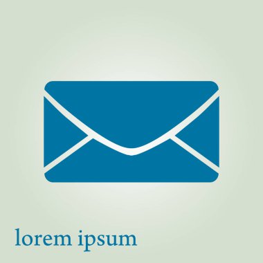 Harf simgesi. Posta simgesi. Vektör çizimi. 