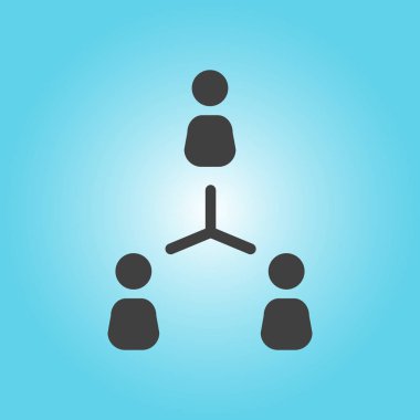 Sosyal ağ tek simgesi. Küresel teknoloji. Sosyal bağlantılar ağı.