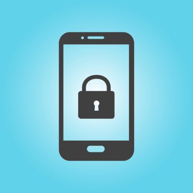 Akıllı telefon soyut simgesi. Renk soyut vektör illüstrasyon