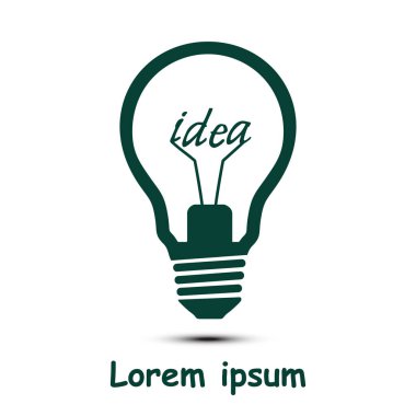 ampul işareti simgesi.