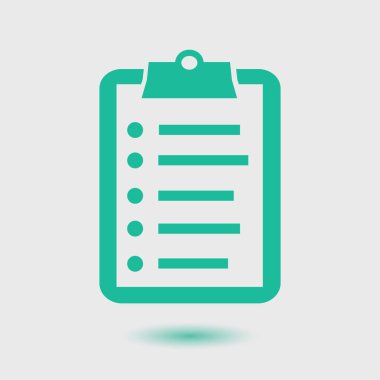 onay listesi sembolü.