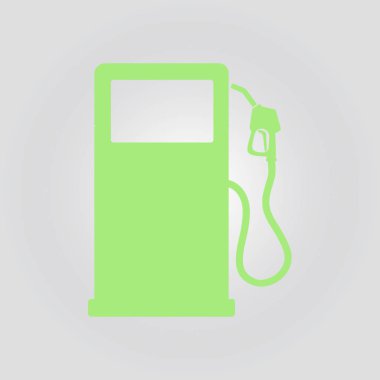 Benzin pompası meme işareti. Benzin istasyonu simgesi.  