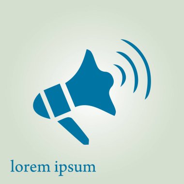 Vektör soyut renk Megafon simgesi 