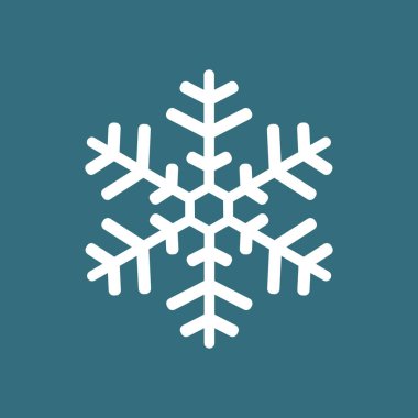 Kar tanesi simgesi. Yılbaşı dekorasyonu. 