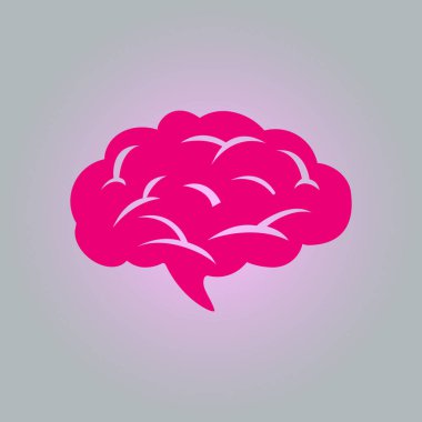 Beyin simgesi. İnsan akıllı akıllı zihin. 