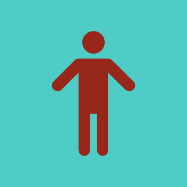 Kişi vektör sembolü. İnsan avatarı.