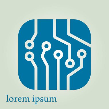 Mikroçip işareti simgesi.