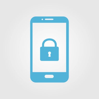 Akıllı telefon soyut simgesi. Renk soyut vektör illüstrasyon