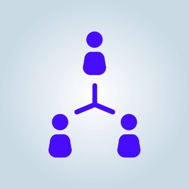 Sosyal ağ tek simgesi. Küresel teknoloji. Sosyal bağlantılar ağı.